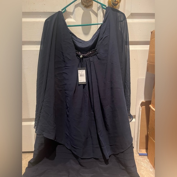 Navy Blue Formal Dress - Picture 7 of 11